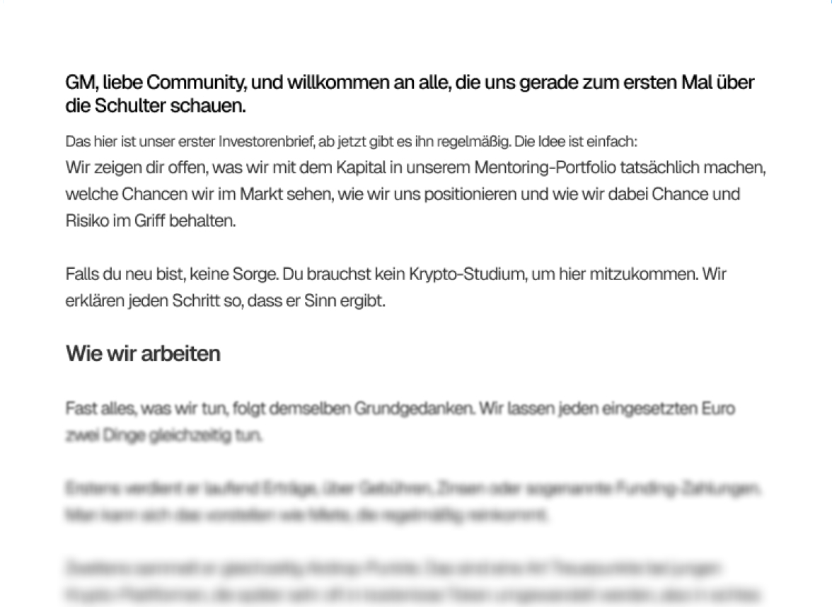 Investorenbrief Vorschau